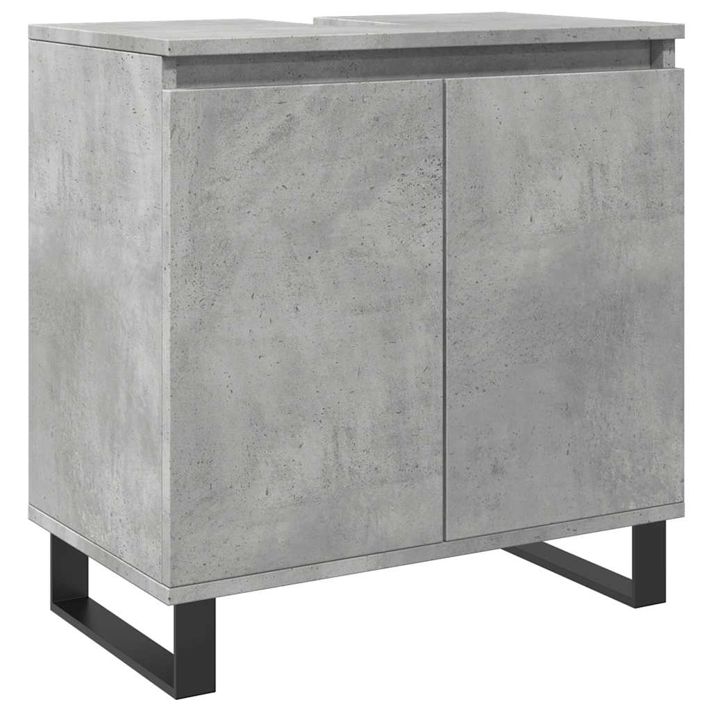 Koupelnová Skříňka Betonově Šedá 58X33X60 Cm Kompozitní Dřevo