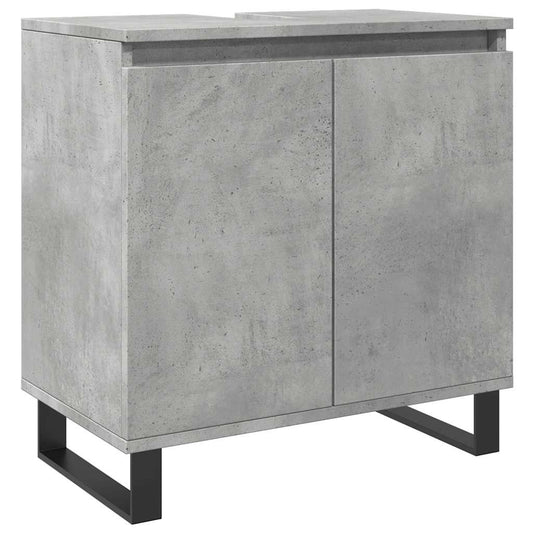 Koupelnová Skříňka Betonově Šedá 58X33X60 Cm Kompozitní Dřevo
