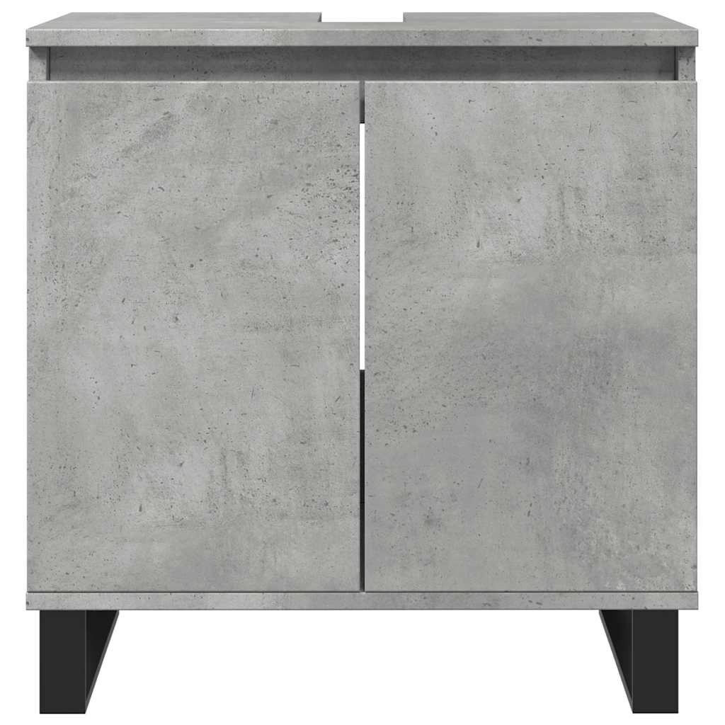 Koupelnová Skříňka Betonově Šedá 58X33X60 Cm Kompozitní Dřevo