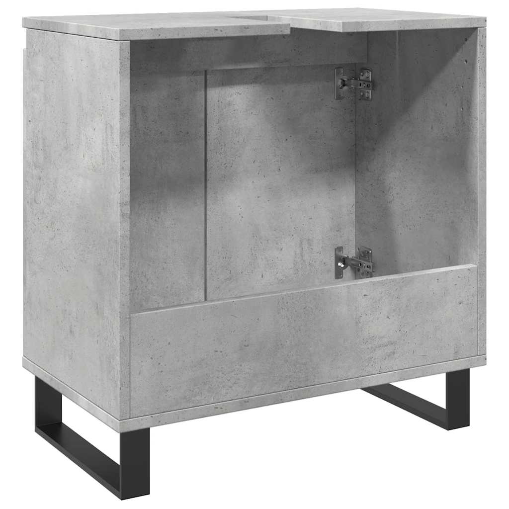 Koupelnová Skříňka Betonově Šedá 58X33X60 Cm Kompozitní Dřevo