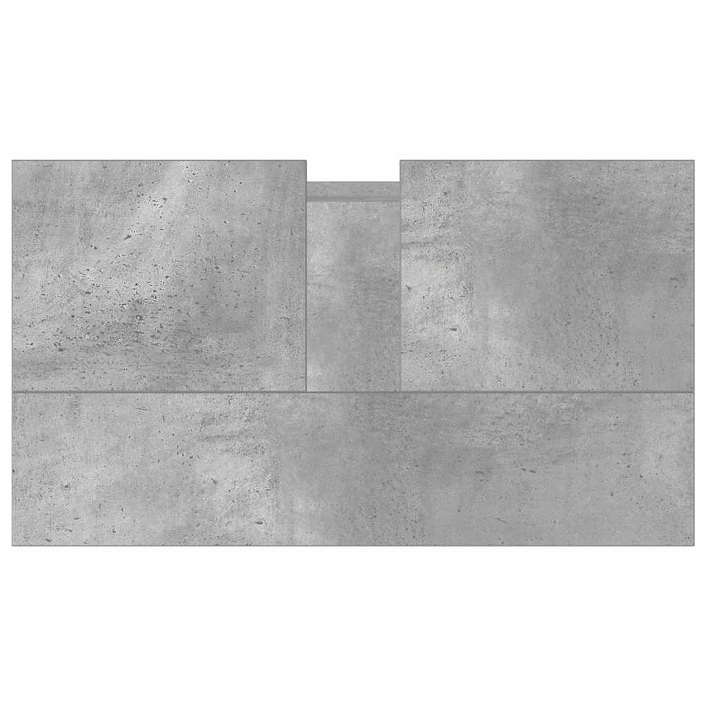 Koupelnová Skříňka Betonově Šedá 58X33X60 Cm Kompozitní Dřevo