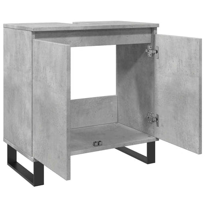 Koupelnová Skříňka Betonově Šedá 58X33X60 Cm Kompozitní Dřevo