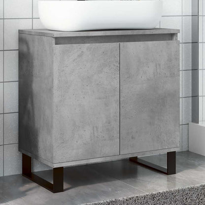 Koupelnová Skříňka Betonově Šedá 58X33X60 Cm Kompozitní Dřevo
