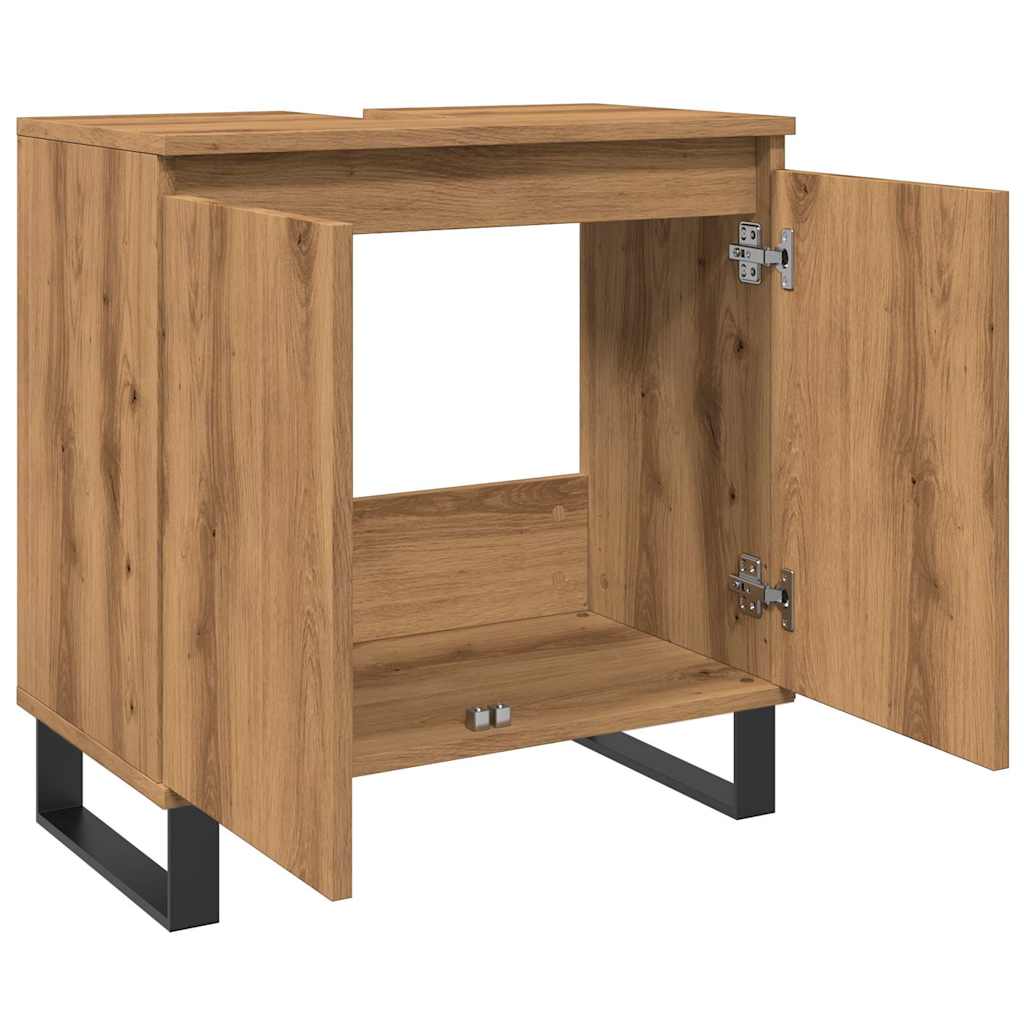 Koupelnová Skříňka 58 X 33 X 60 Cm Kompozitní Dřevo