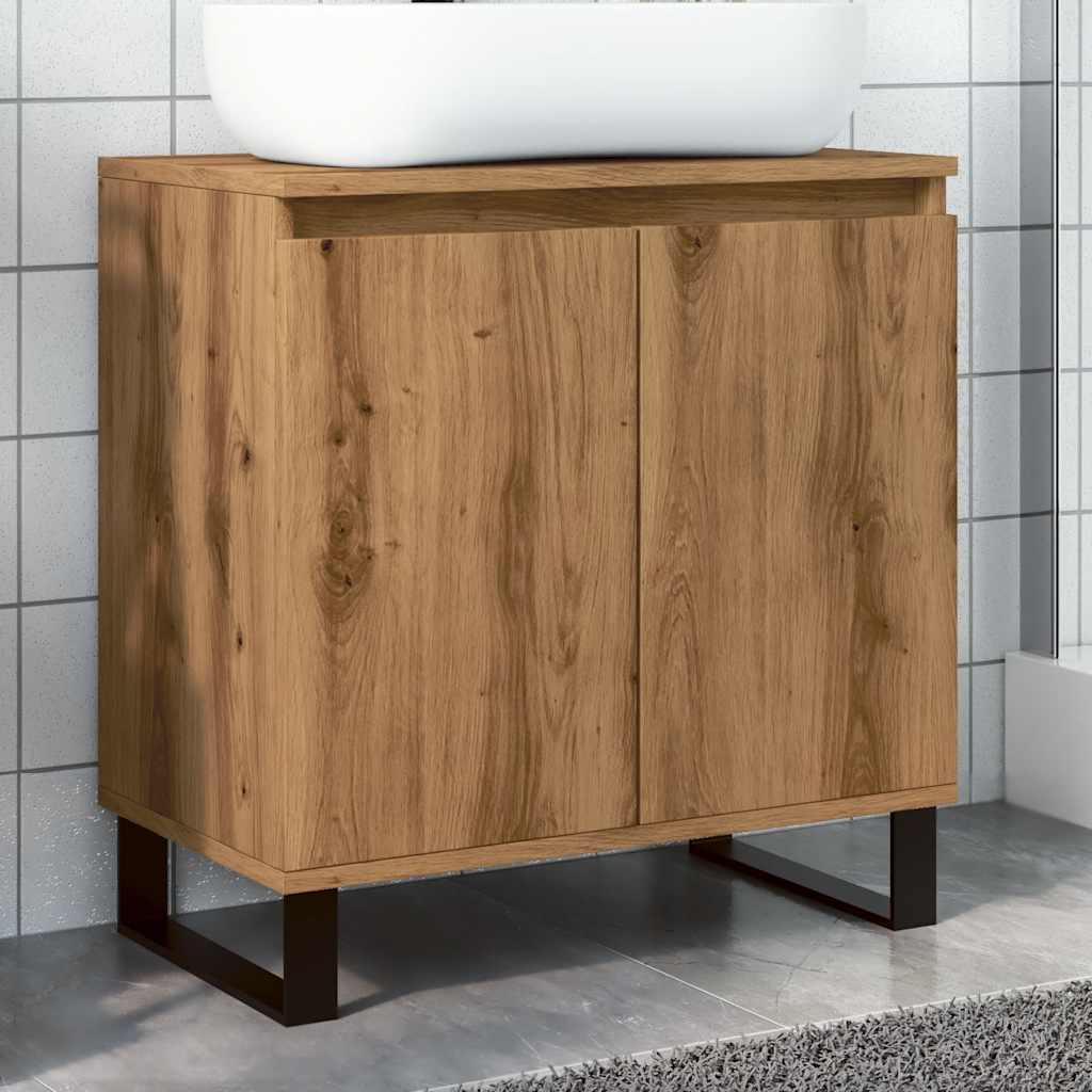 Koupelnová Skříňka 58 X 33 X 60 Cm Kompozitní Dřevo