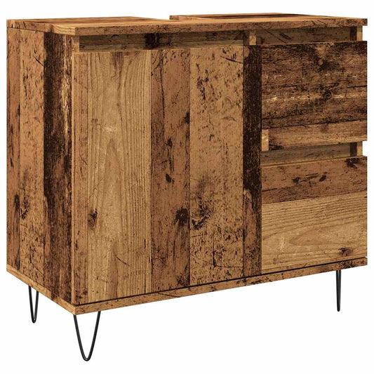 Koupelnová Skříňka Pod Umyvadlo Old Wood 65X33X60 Cm Kompozit