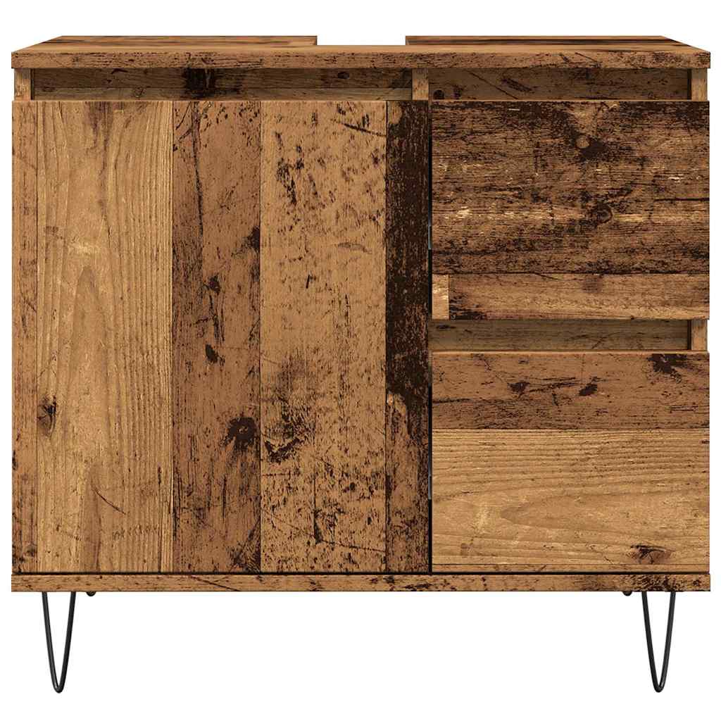 Koupelnová Skříňka Pod Umyvadlo Old Wood 65X33X60 Cm Kompozit