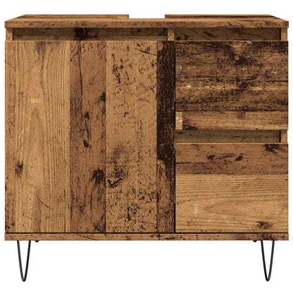 Koupelnová Skříňka Pod Umyvadlo Old Wood 65X33X60 Cm Kompozit
