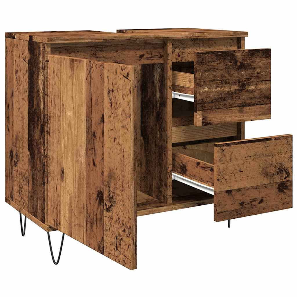 Koupelnová Skříňka Pod Umyvadlo Old Wood 65X33X60 Cm Kompozit