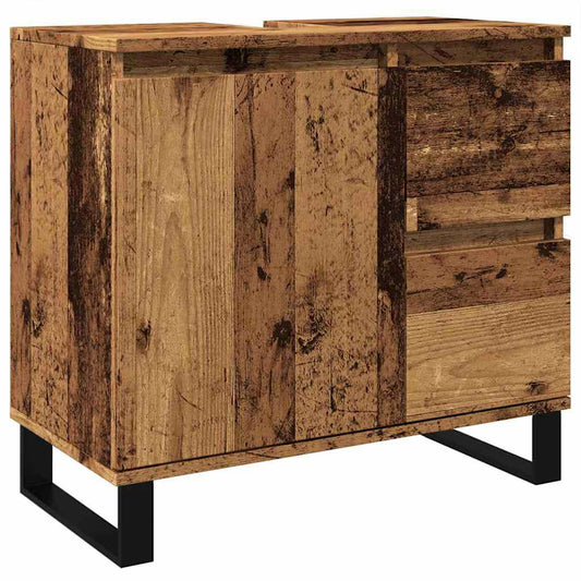 Koupelnová Skříňka Pod Umyvadlo Old Wood 65X33X60 Cm Kompozit