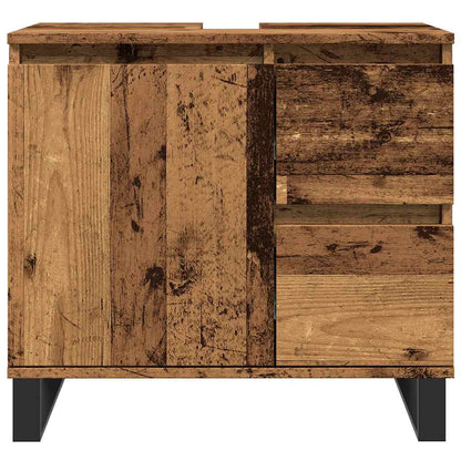 Koupelnová Skříňka Pod Umyvadlo Old Wood 65X33X60 Cm Kompozit