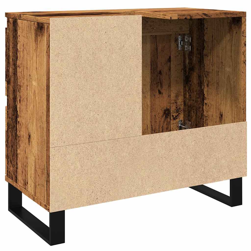 Koupelnová Skříňka Pod Umyvadlo Old Wood 65X33X60 Cm Kompozit
