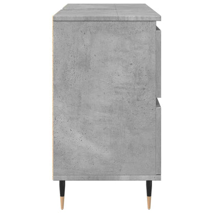 Koupelnová Skříňka Betonově Šedá 80X33X60 Cm Kompozitní Dřevo