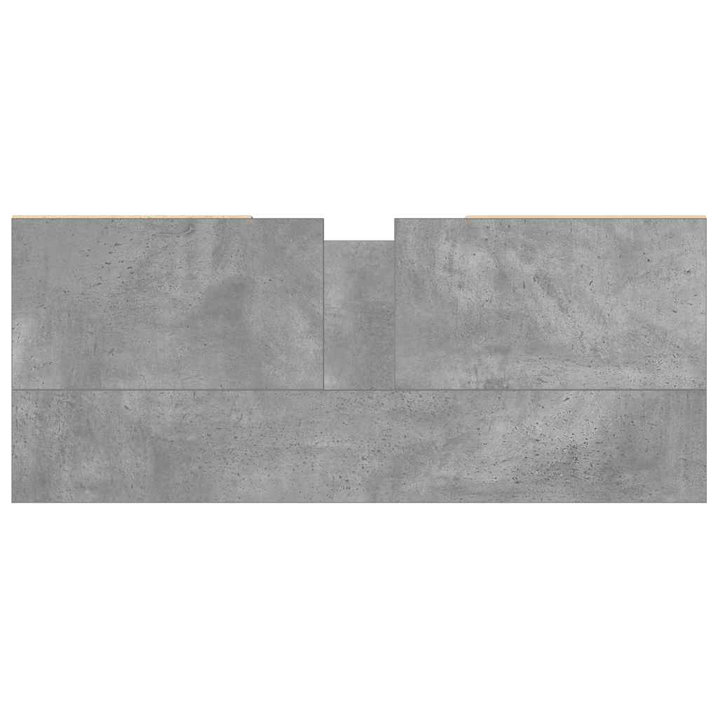 Koupelnová Skříňka Betonově Šedá 80X33X60 Cm Kompozitní Dřevo