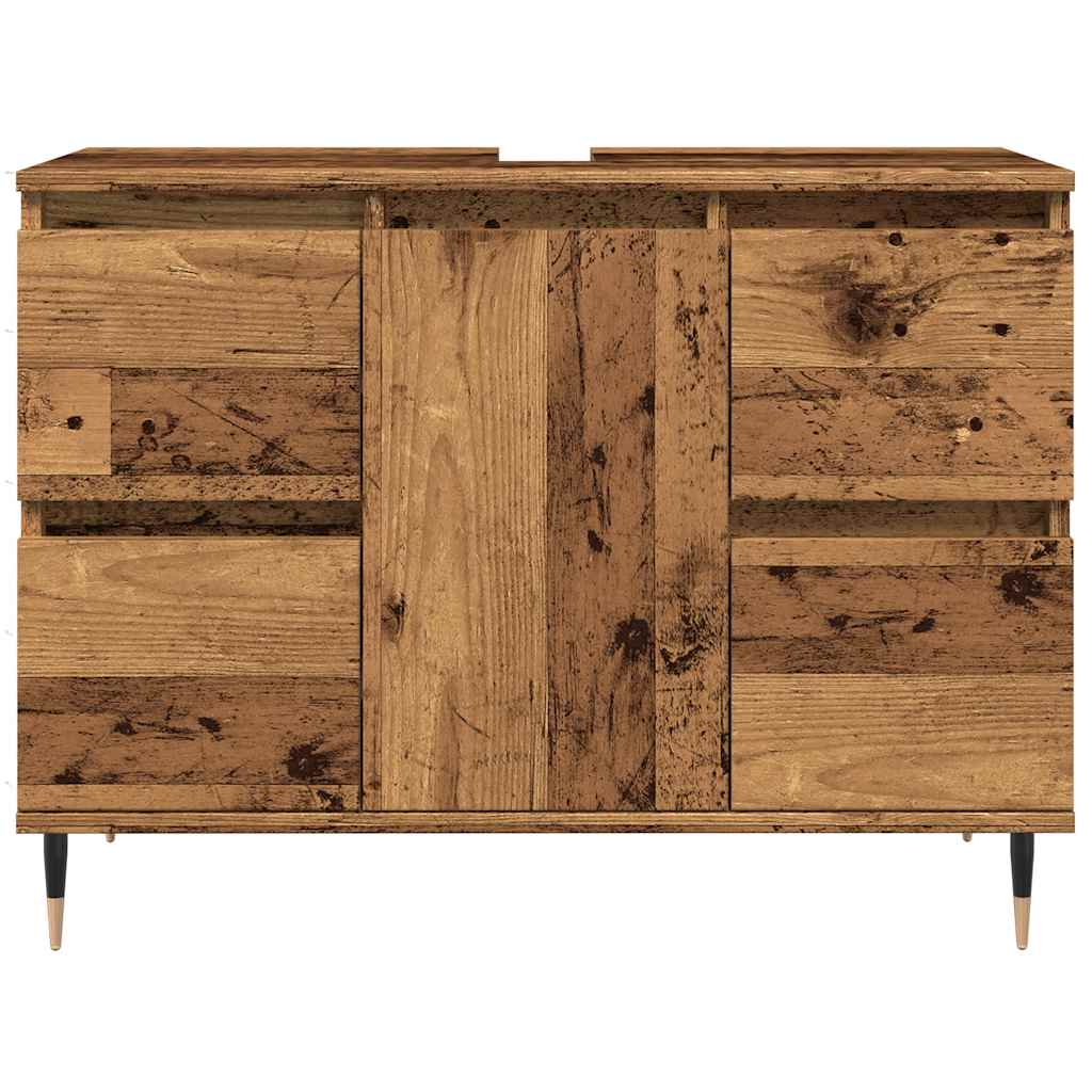 Koupelnová Skříňka Old Wood 80 X 33 X 60 Cm Kompozitní Dřevo