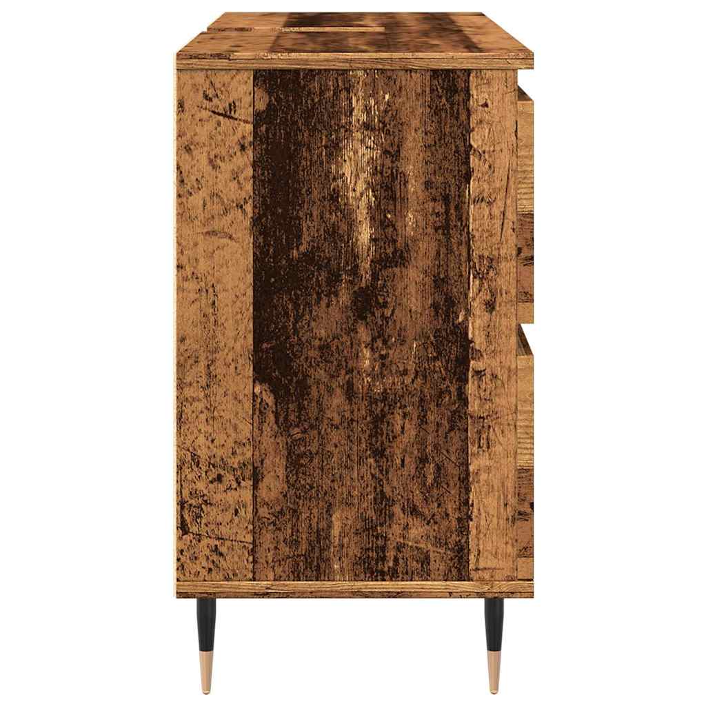 Koupelnová Skříňka Old Wood 80 X 33 X 60 Cm Kompozitní Dřevo