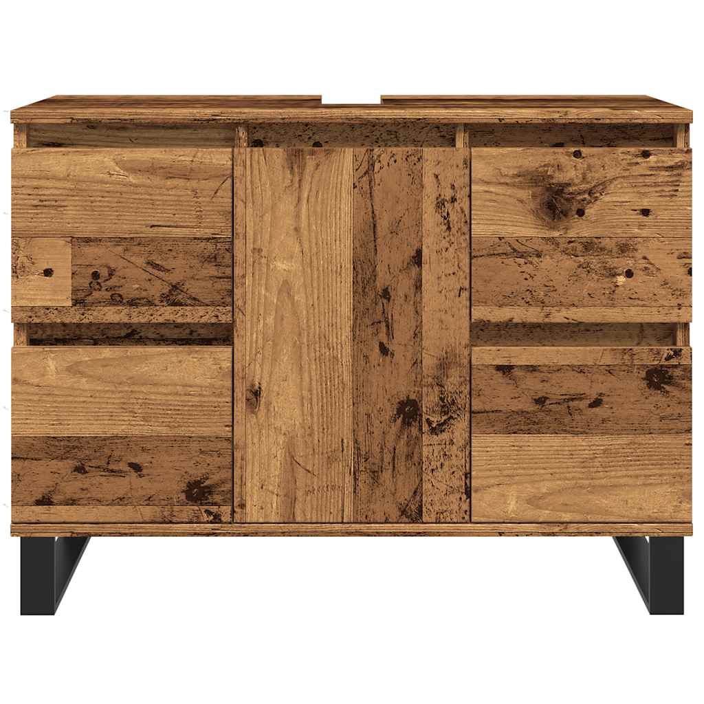 Koupelnová Skříňka Pod Umyvadlo Old Wood 80X33X60 Cm Kompozit
