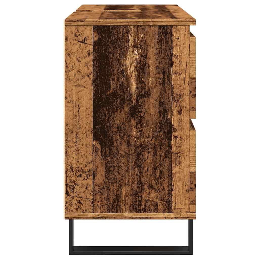 Koupelnová Skříňka Pod Umyvadlo Old Wood 80X33X60 Cm Kompozit