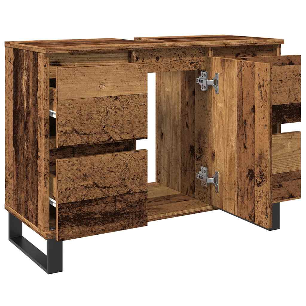 Koupelnová Skříňka Pod Umyvadlo Old Wood 80X33X60 Cm Kompozit