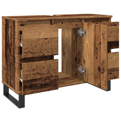 Koupelnová Skříňka Pod Umyvadlo Old Wood 80X33X60 Cm Kompozit