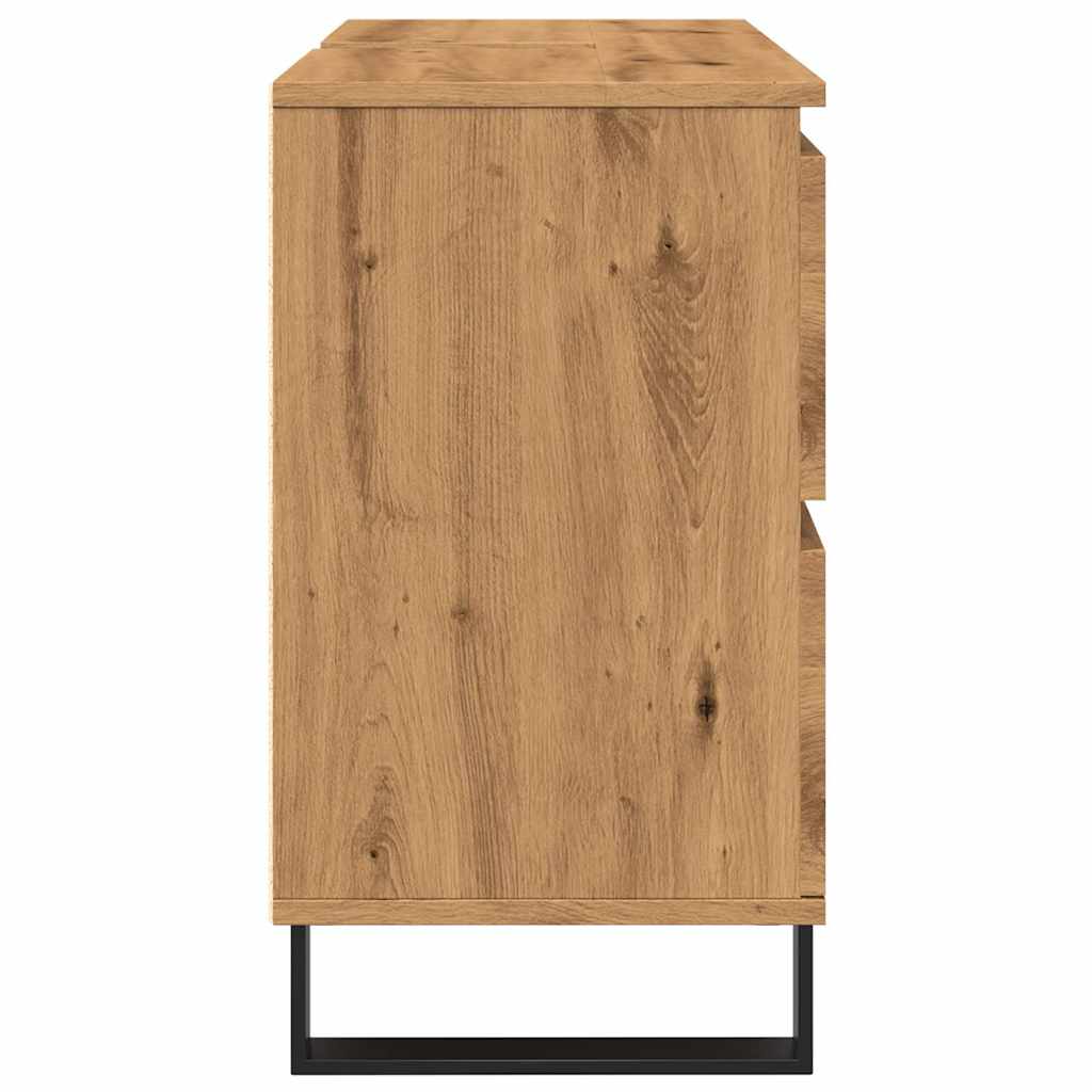 Koupelnová Skříňka Pod Umyvadlo Dub Artisan 80X33X60Cm Kompozit