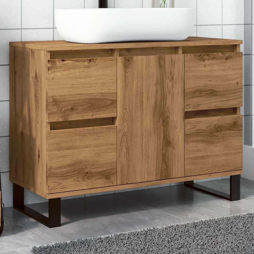 Koupelnová Skříňka Pod Umyvadlo Dub Artisan 80X33X60Cm Kompozit