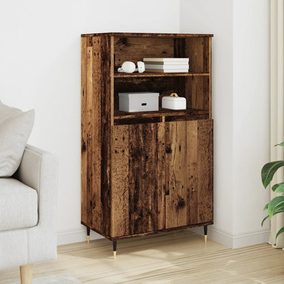 Skříň Highboard 60 X 36 X 110 Cm Kompozitní Dřevo