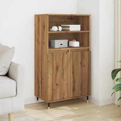 Skříň Highboard Betonově Šedá 60 X 36 X 110 Cm Kompozitní Dřevo
