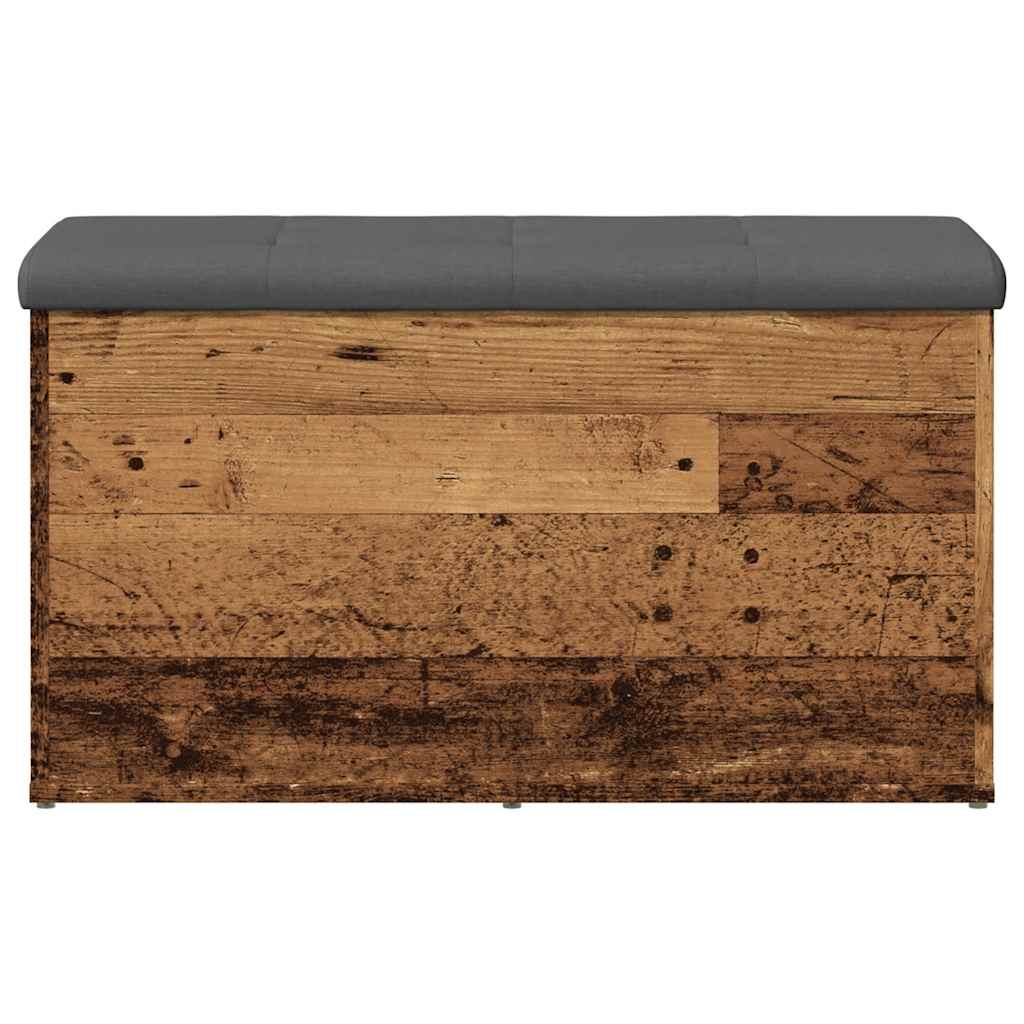 Úložná Lavice Starého Dřeva 82X42X45 Cm Engineered Wood