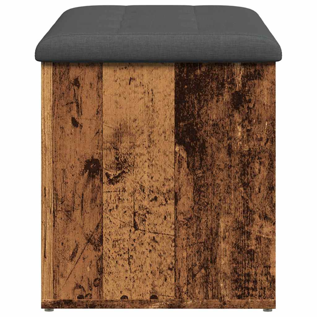 Úložná Lavice Starého Dřeva 82X42X45 Cm Engineered Wood