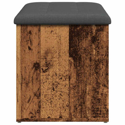 Úložná Lavice Starého Dřeva 82X42X45 Cm Engineered Wood