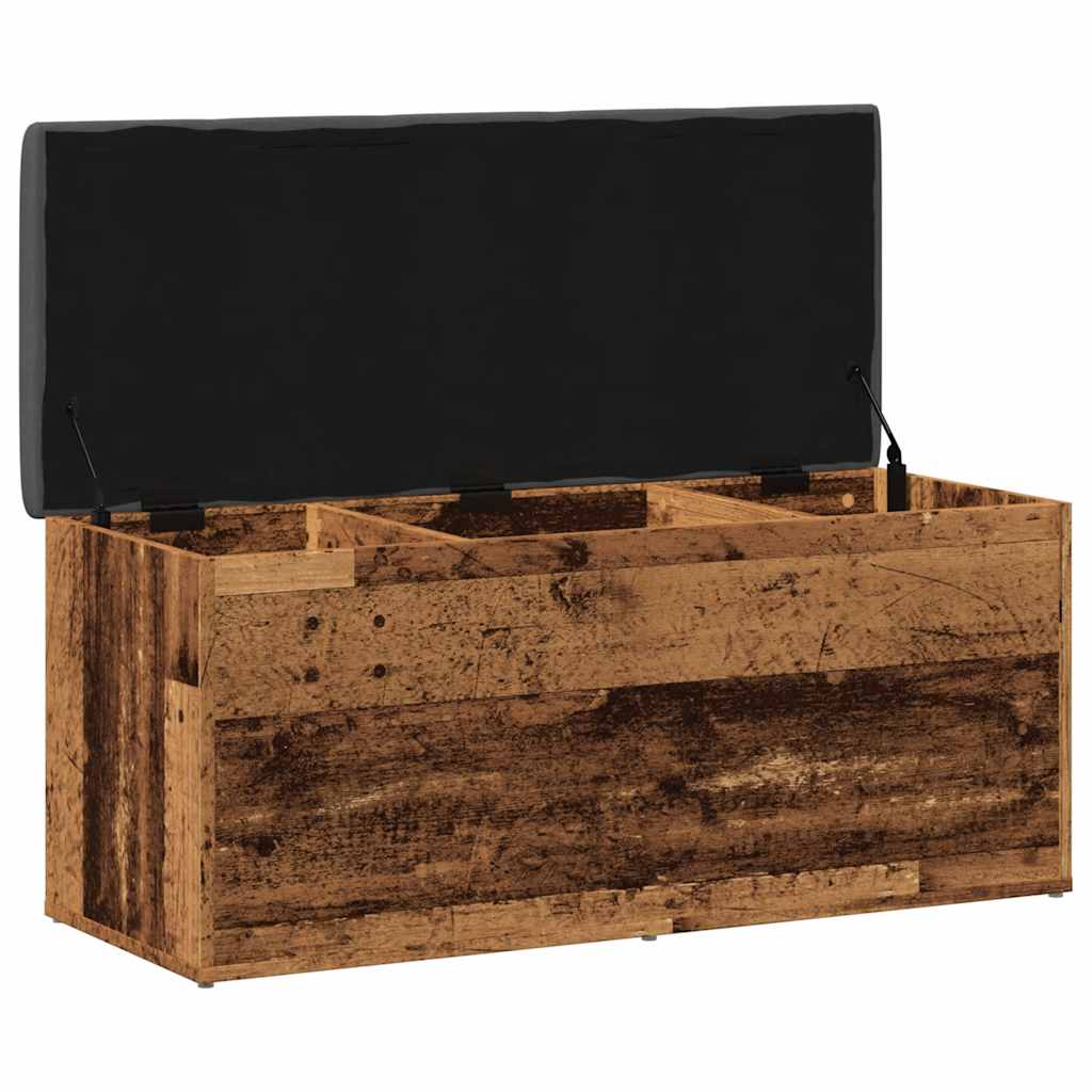 Úložná Lavice Starého Dřeva 102X42X45 Cm Engineered Wood