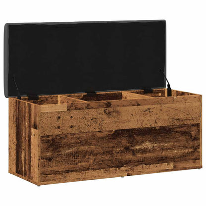 Úložná Lavice Starého Dřeva 102X42X45 Cm Engineered Wood