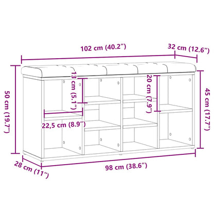 Lavice S Botníkem Engineered Wood