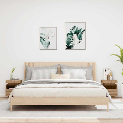 Noční Stolky S Led Osvětlením 2 Ks Dub Artisan 40X39X48,5 Cm