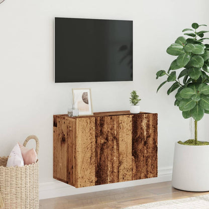 Tv Skříňka Nástěnná Old Wood 60 X 30 X 41 Cm