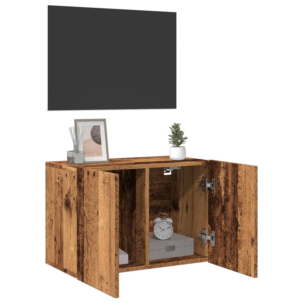 Tv Skříňka Nástěnná Old Wood 60 X 30 X 41 Cm