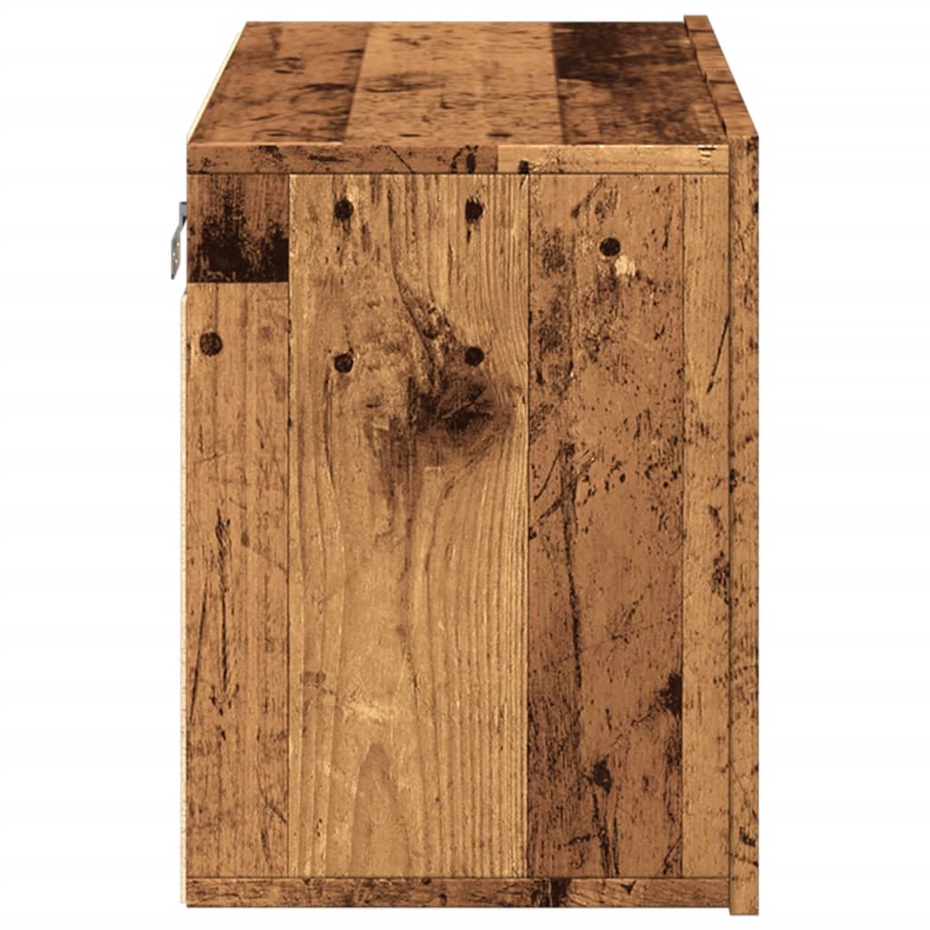 Tv Skříňka Nástěnná Old Wood 60 X 30 X 41 Cm