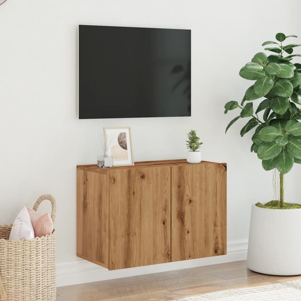 Tv Skříňka Nástěnná Dub Artisan 60 X 30 X 41 Cm
