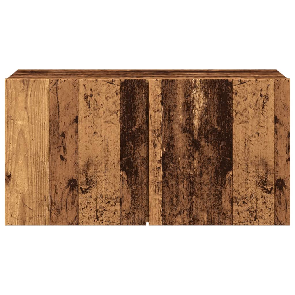 Tv Skříňka Nástěnná Old Wood 80 X 30 X 41 Cm