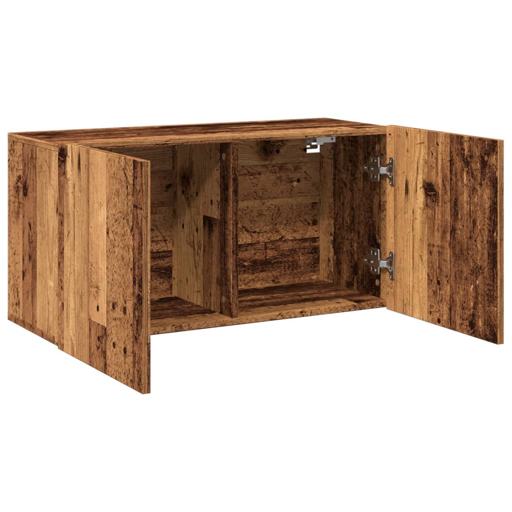 Tv Skříňka Nástěnná Old Wood 80 X 30 X 41 Cm