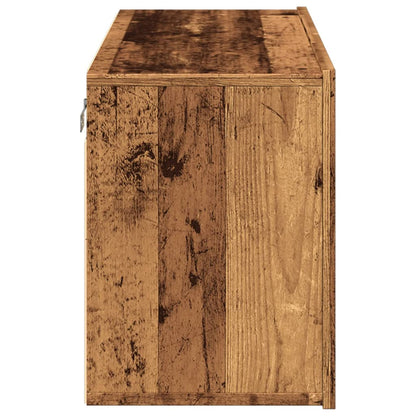 Tv Skříňka Nástěnná Old Wood 80 X 30 X 41 Cm