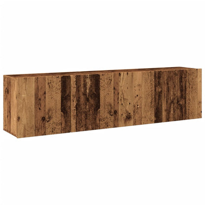 Tv Skříňky Nástěnné 2 Ks Old Wood 80 X 30 X 41 Cm