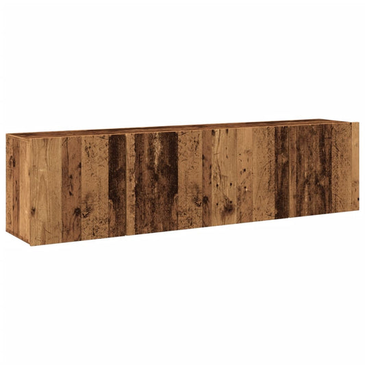 Tv Skříňky Nástěnné 2 Ks Old Wood 80 X 30 X 41 Cm