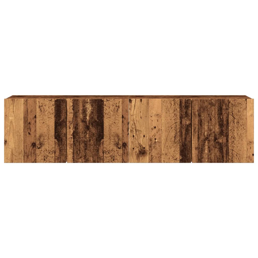 Tv Skříňky Nástěnné 2 Ks Old Wood 80 X 30 X 41 Cm