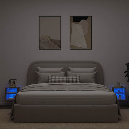 Nástěnné Tv Skříňky S Led 2 Ks 30 X 28,5 X