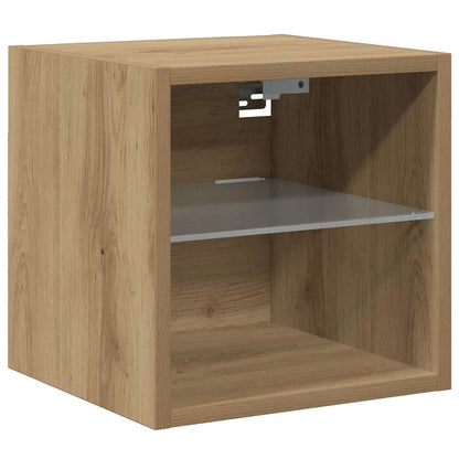 Nástěnné Tv Skříňky S Led 2 Ks 30 X 28,5 X