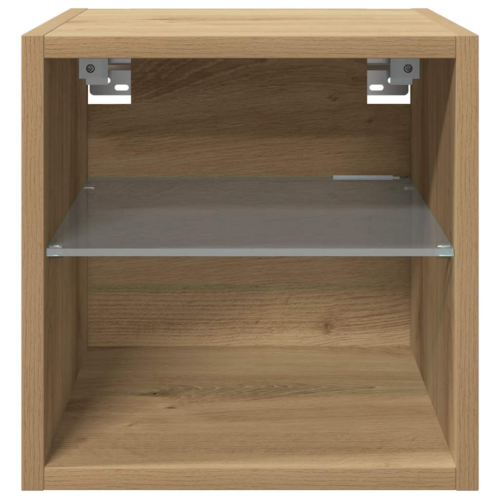 Nástěnné Tv Skříňky S Led 2 Ks 30 X 28,5 X