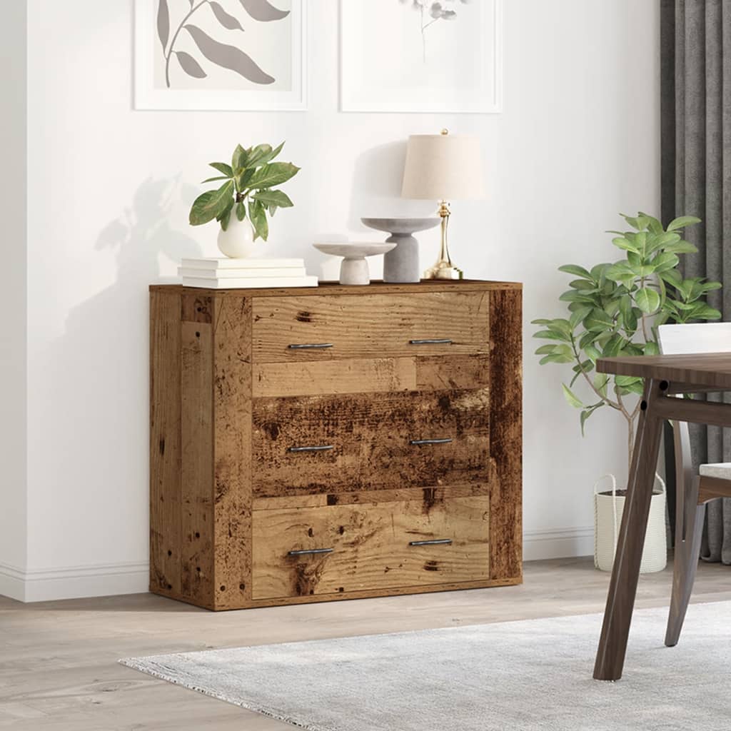 Příborník Old Wood 80X33X70 Cm Kompozitní Dřevo