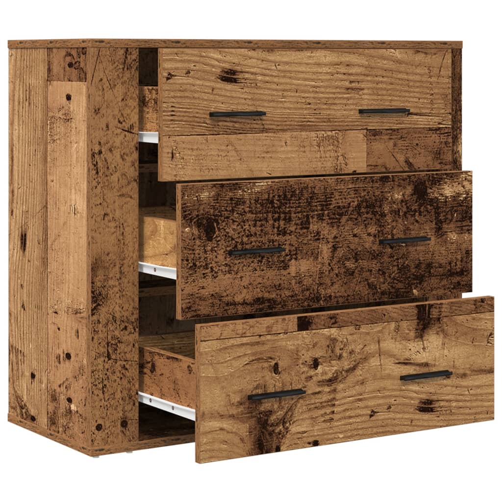 Příborník Old Wood 80X33X70 Cm Kompozitní Dřevo